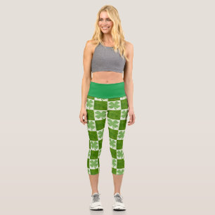 vierblättriges Kleeblatt High Waisted Capris