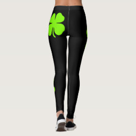 Vierblättriges Kleeblatt irische Leggings