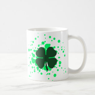 vierblättriges Kleeblatt Kaffeetasse