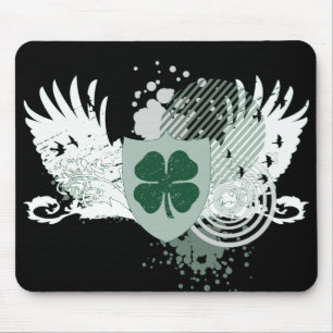 vierblättriges Kleeblatt Mousepad
