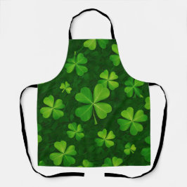 vierblättriges Kleeblatt Muster Schürze