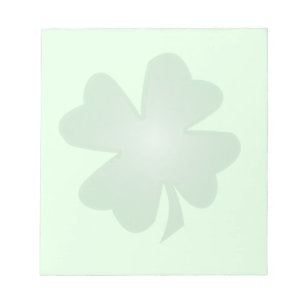 vierblättriges Kleeblatt Notizblock