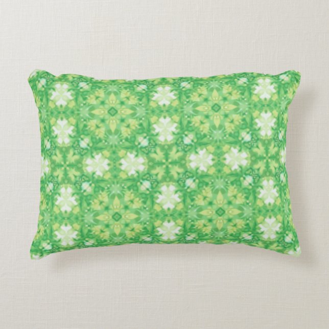 vierblättriges Kleeblatt Pouf Accent Pillow Dekokissen (Vorderseite)