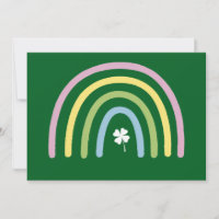 vierblättriges Kleeblatt Rainbow St Patrick's Day