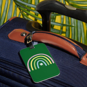 vierblättriges Kleeblatt Rainbow St Patrick's Day Gepäckanhänger