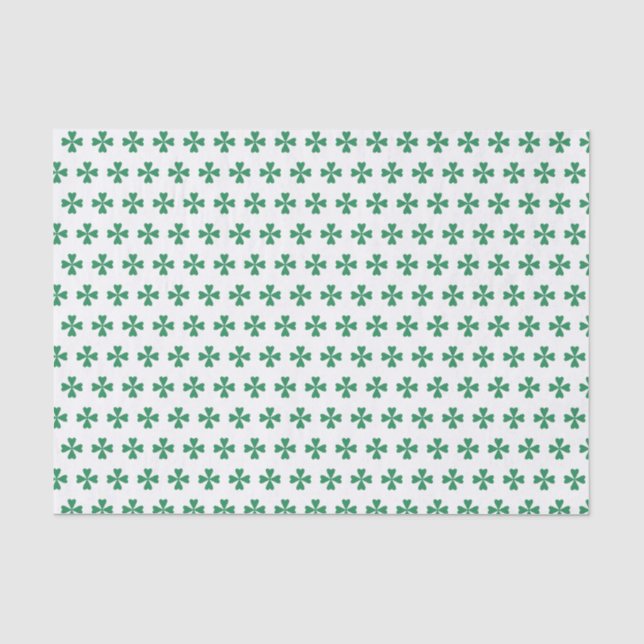 Vierblättriges Kleeblatt Seidenpapier (Vorderseite)