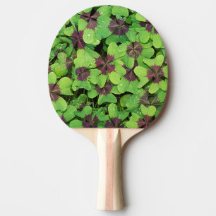 Vierblättriges Kleeblatt (Sorrel) nach Regen Tischtennis Schläger