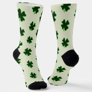 vierblättriges Kleeblatt St. Patrick's Day Socken