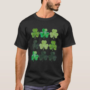 vierblättriges Kleeblatt Vintager St. Patrick Day  T-Shirt