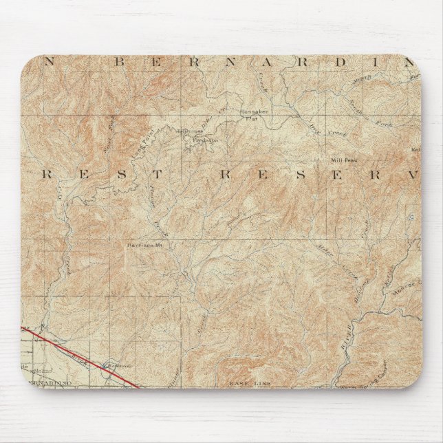 Viereck Redlands mit San Andreas Rift Mousepad (Vorne)