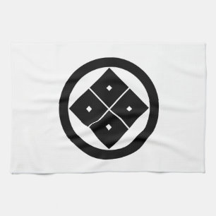 Viereckige, kreisförmig getilgte Augen Geschirrtuch