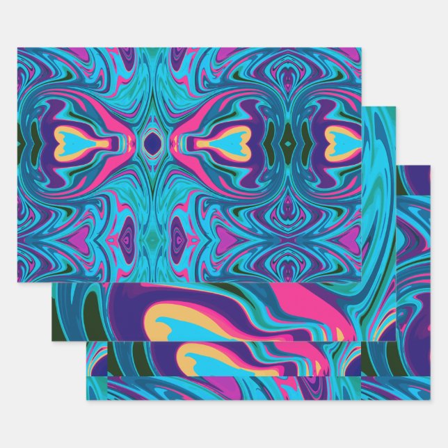 Viereckpapier Geschenkpapier Set (Set)