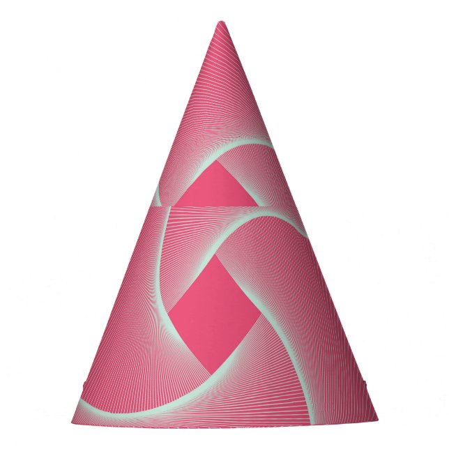 Viereckvortex, samtfarben. partyhütchen (Vorderseite)
