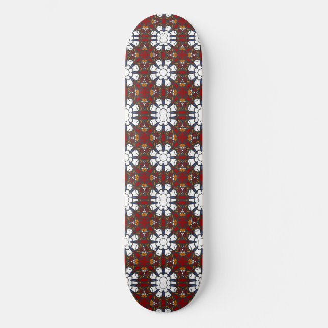 Vierer Band Kaleidoskop Art Zwölf Skateboard (Vorderseite)