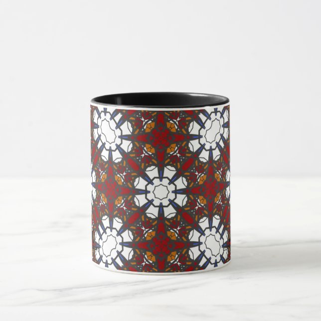Vierer Band Kaleidoskop Art Zwölf Tasse (Zentrum)