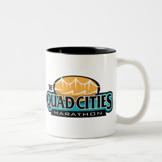 Viererkabel-Stadt-Marathon Zweifarbige Tasse