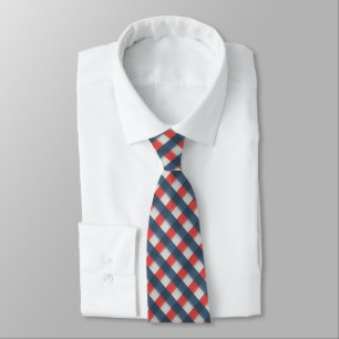 Vierfarbige Combo - Rot-Grau-Blau-Blau Krawatte