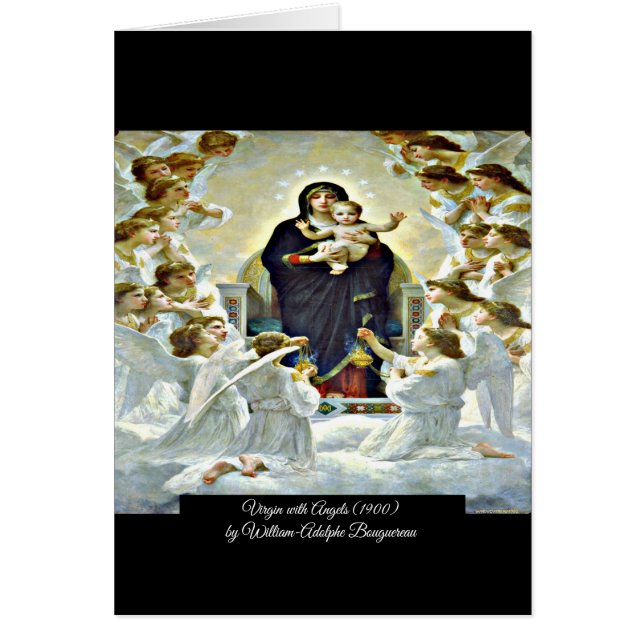 Vierge avec Angels Bouguereau (Devant)