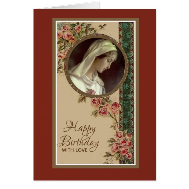 Vierge catholique Marie Anniversaire religieux (Devant)