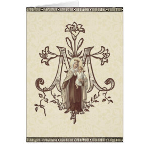Vierge catholique Marie Mont Carmel Religieux