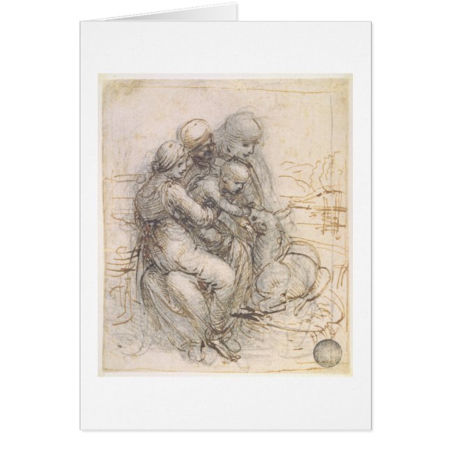 Vierge et enfant avec St Anne, c.1501-10 (stylo et (Devant)