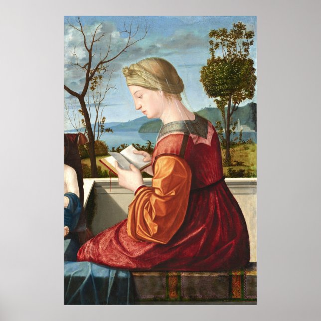 Vierge Lecture - Poster d'art Vittore Carpaccio (Devant)