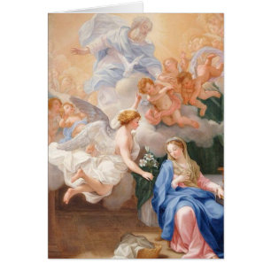 Vierge Marie béni par ange annonce