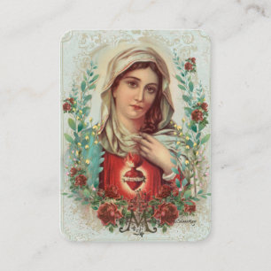Vierge Marie Catholicisme Funéraire Carte Sainte -