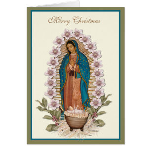 Vierge Marie Guadalupe Jésus mangeoire de Noël