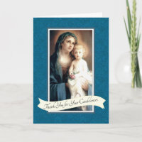 Vierge Marie Jésus Condolence catholique Merci