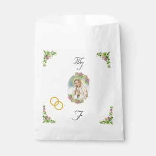 Vierge Marie Monogrammé mariage Favoriser les sacs