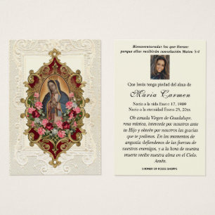 Vierge Mexique Guadalupe Espagne prière funéraire