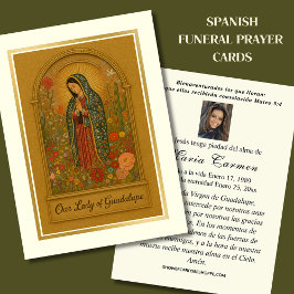 Vierge Mexique Guadalupe Espagne prière funéraire