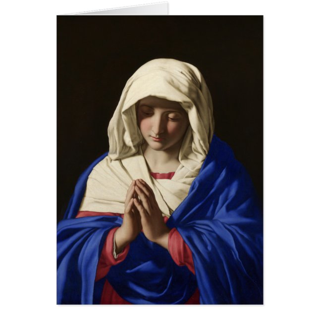 Vierge religieuse Mère Marie Vintage catholique (Devant)