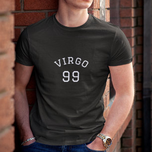Vierge T-shirt d'anniversaire noir