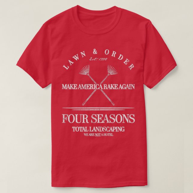 Vierjahreszeit Gesamter Landschaftsrasen und Beste T-Shirt (Design vorne)