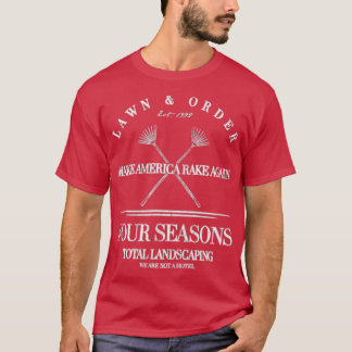 Vierjahreszeit Gesamter Landschaftsrasen und Beste T-Shirt