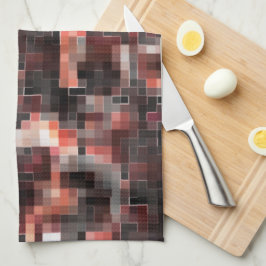 Vierkachelmosaik in Beige-Braun Geschirrtuch