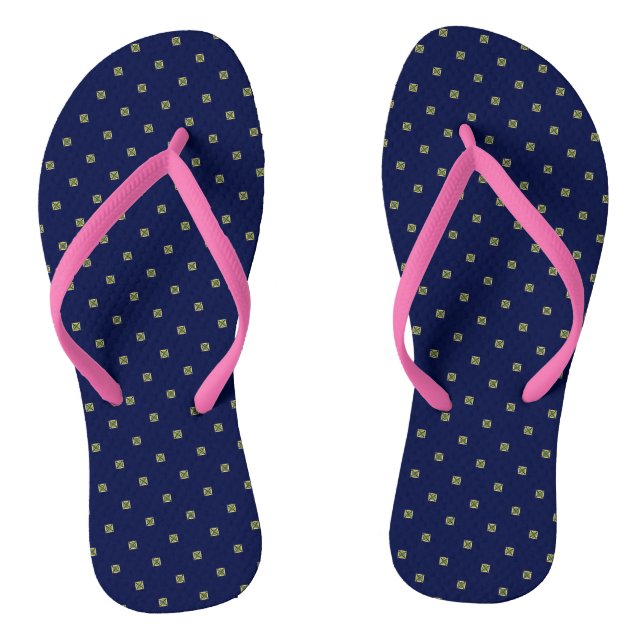 Vierkantschlupf Flip Flops (Fußbett)