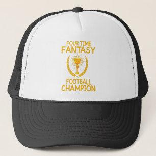 viermal Fantasiefußballmeistergeschenk Truckerkappe
