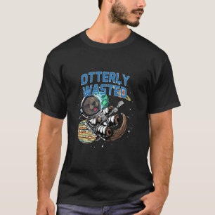 Viermal verschwendete Otter Lover Drinker Sea Ot T-Shirt