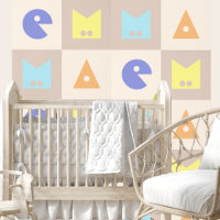 Vierstellige Babymnastik Kinderzimmer Tapete