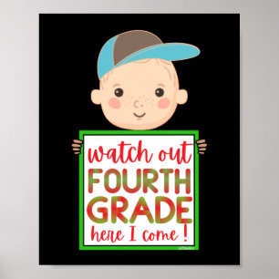 VIERSTGRAD HIER SEHEN, KOMME ICH lustig niedlich Poster