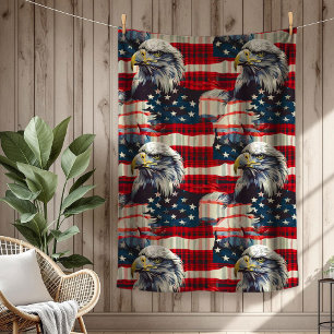 Viert-Juli-Decke Adler Ruhm für Patrioten Fleecedecke