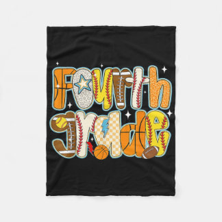 Vierte 4. Klasse Junge Baseball Basketball Footbal Fleecedecke