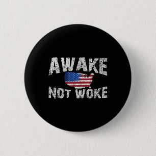 Vierte, aber nicht Geweckt USA 4. Juli Patriots Am Button