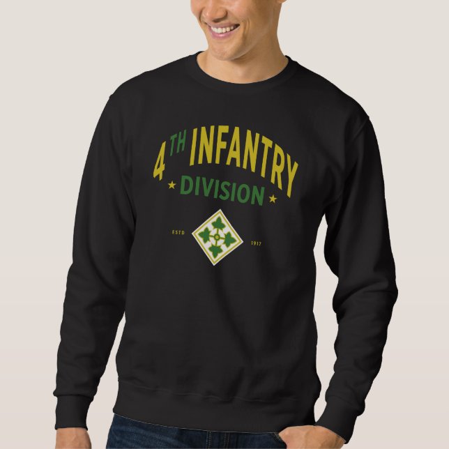 Vierte Abteilung Infanterie - Militär der Vereinte Sweatshirt (Vorderseite)