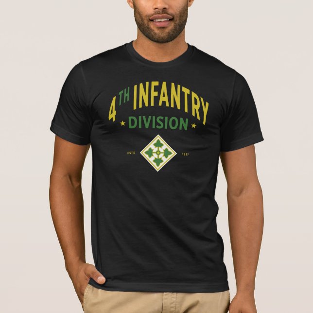 Vierte Abteilung Infanterie - Militär der Vereinte T-Shirt (Vorderseite)
