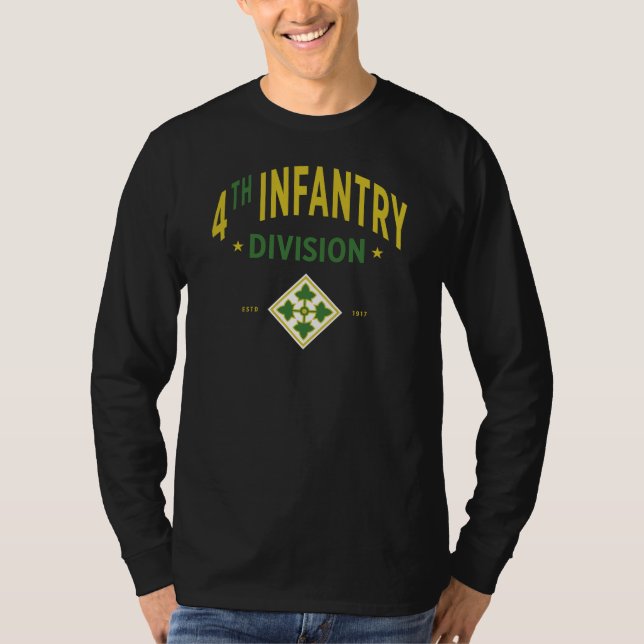 Vierte Abteilung Infanterie - Militär der Vereinte T-Shirt (Vorderseite)
