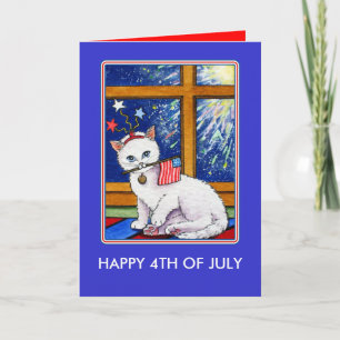 Vierte Katze Juli Karte